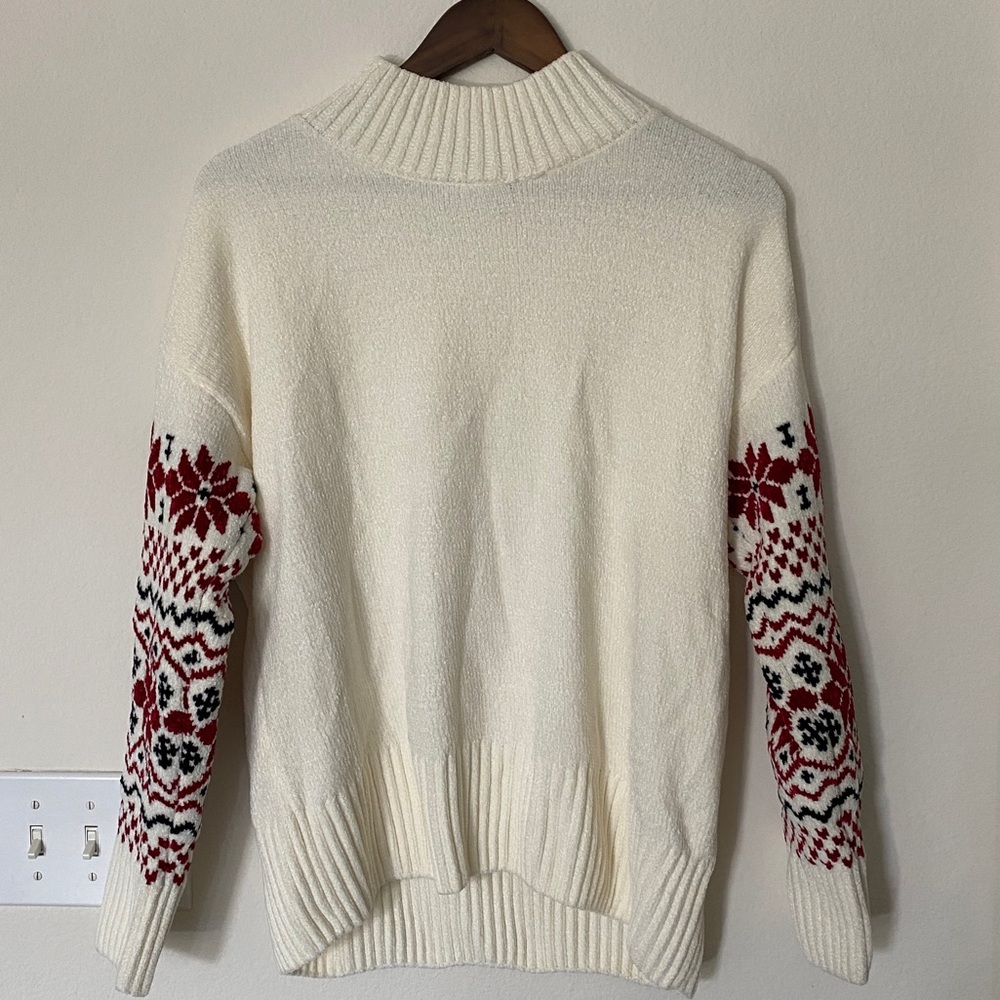 Christian Siriano Winter Off-White Sweater, Extremely Soft, Size L